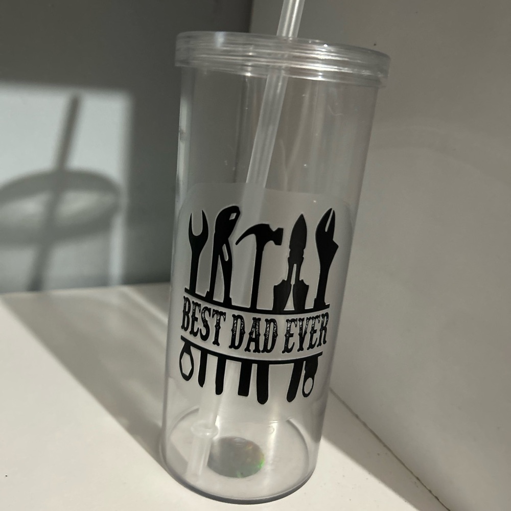 16 oz NEW Handmade Clear Cup